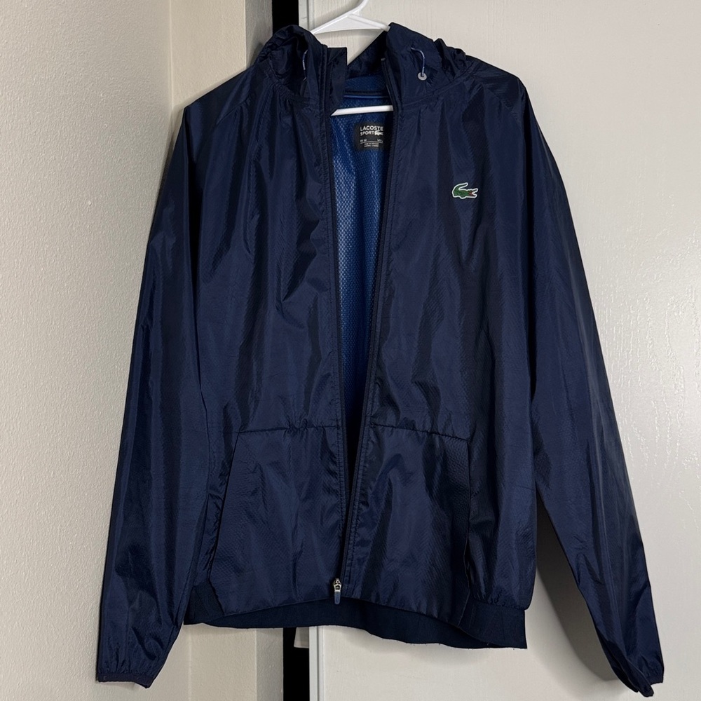 Lacoste Dark Blue Hooded Jacket